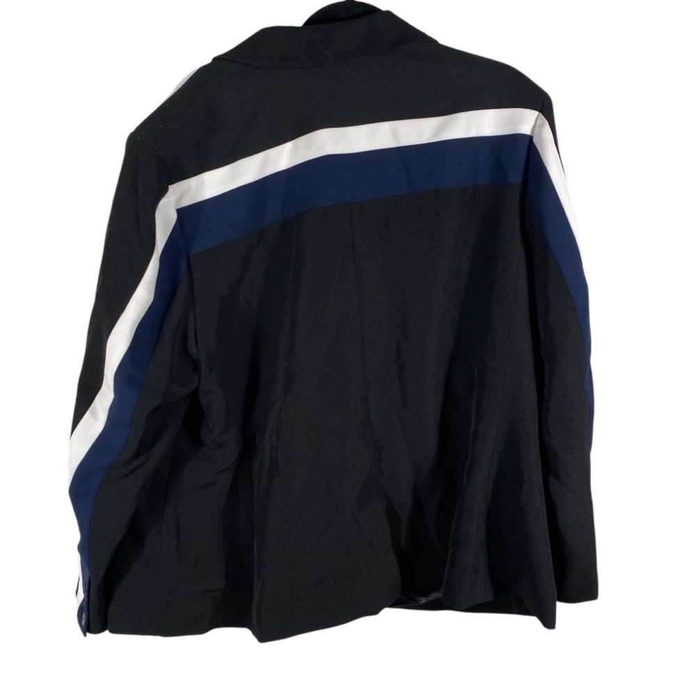 Rachel Rachel Roy Color blocked Black with Blue and White Blazer Sz 24W